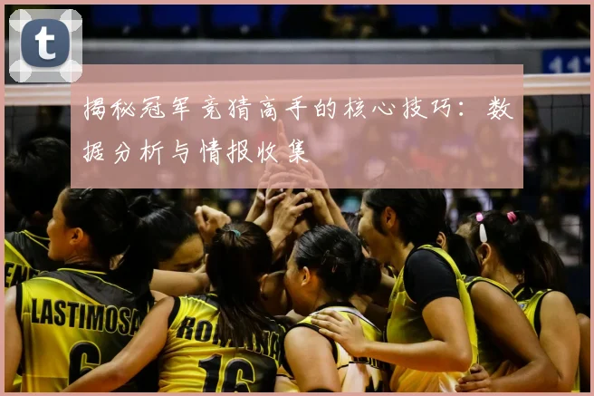 揭秘冠军竞猜高手的核心技巧：数据分析与情报收集